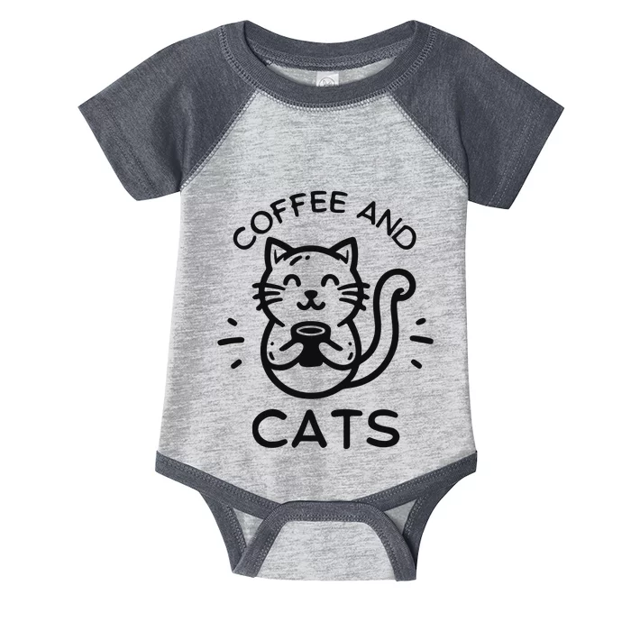 Coffee And Cats Infant Baby Jersey Bodysuit