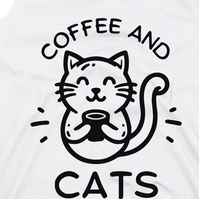 Coffee And Cats Tank Top