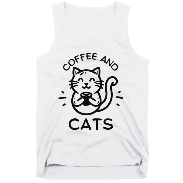 Coffee And Cats Tank Top