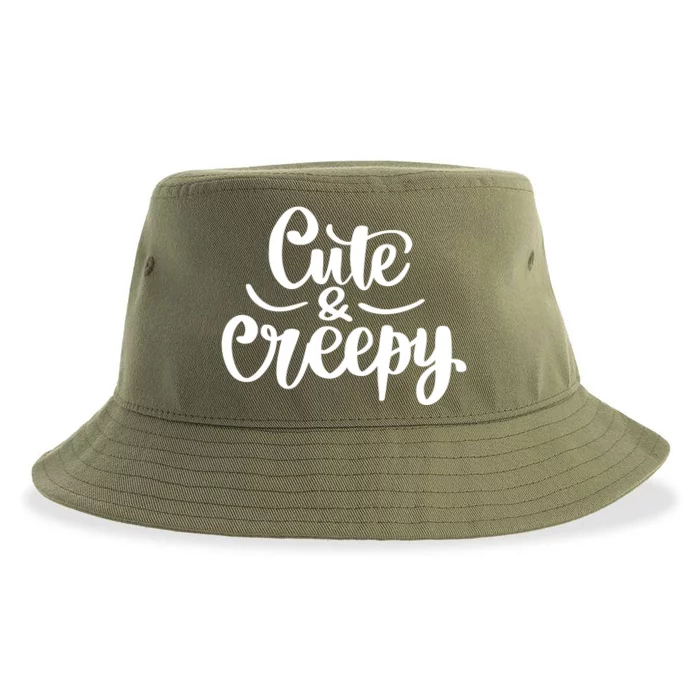 Cute And Creepy Halloween Funny Sustainable Bucket Hat