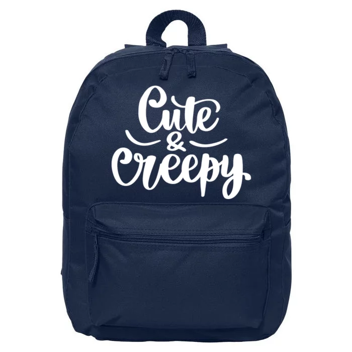 Cute And Creepy Halloween Funny 16 in Basic Backpack