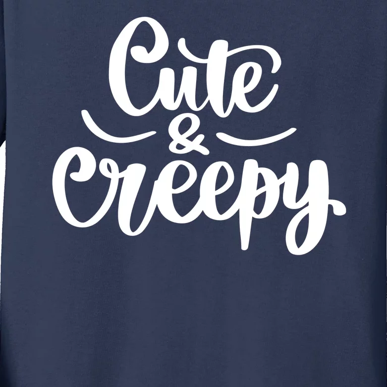 Cute And Creepy Halloween Funny Kids Long Sleeve Shirt