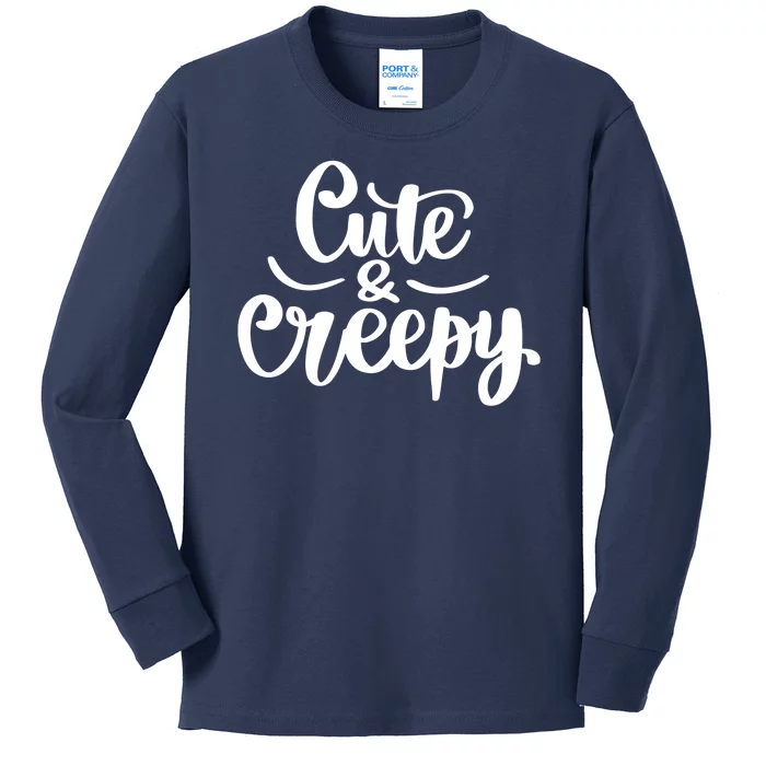 Cute And Creepy Halloween Funny Kids Long Sleeve Shirt