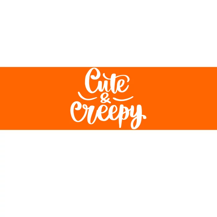 Cute And Creepy Halloween Funny Bumper Sticker