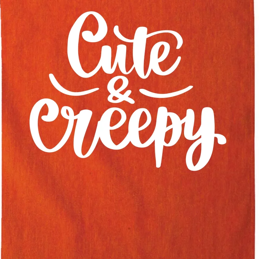 Cute And Creepy Halloween Funny Platinum Collection Golf Towel