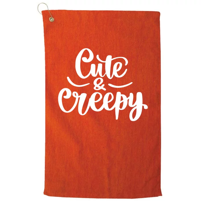 Cute And Creepy Halloween Funny Platinum Collection Golf Towel