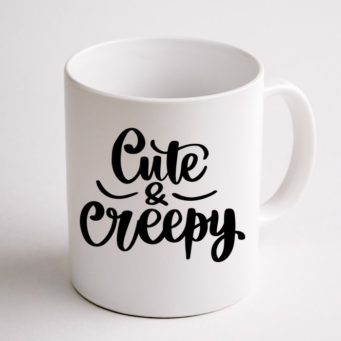 Cute And Creepy Halloween Funny Front & Back Coffee Mug