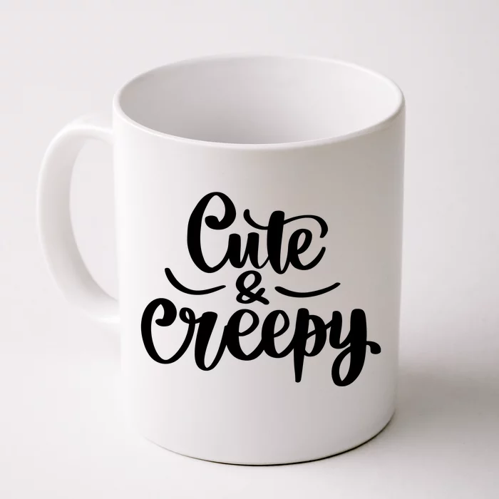 Cute And Creepy Halloween Funny Front & Back Coffee Mug