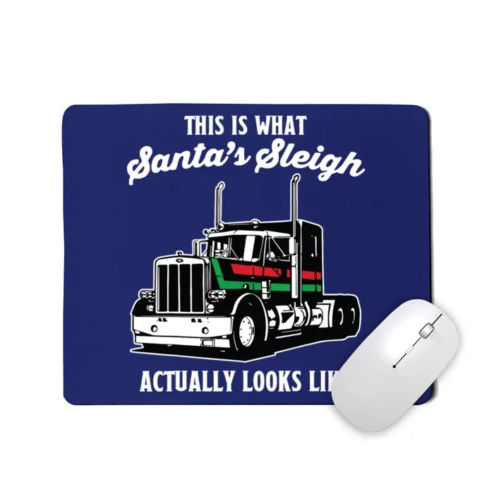 Christmas Asphalt Cowboy Trucker Truck Driver Gifts Mousepad