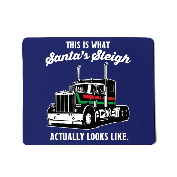 Christmas Asphalt Cowboy Trucker Truck Driver Gifts Mousepad