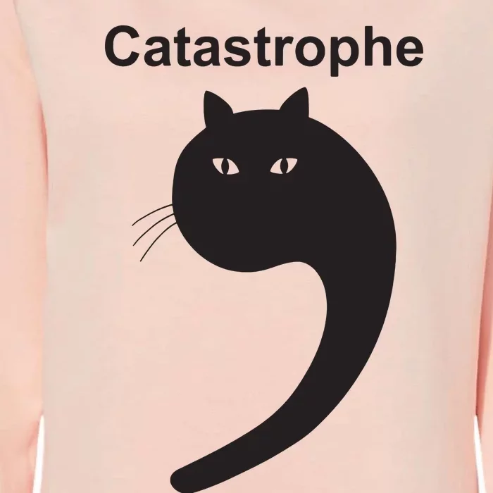 Cat Apostrophe Womens California Wash Sweatshirt