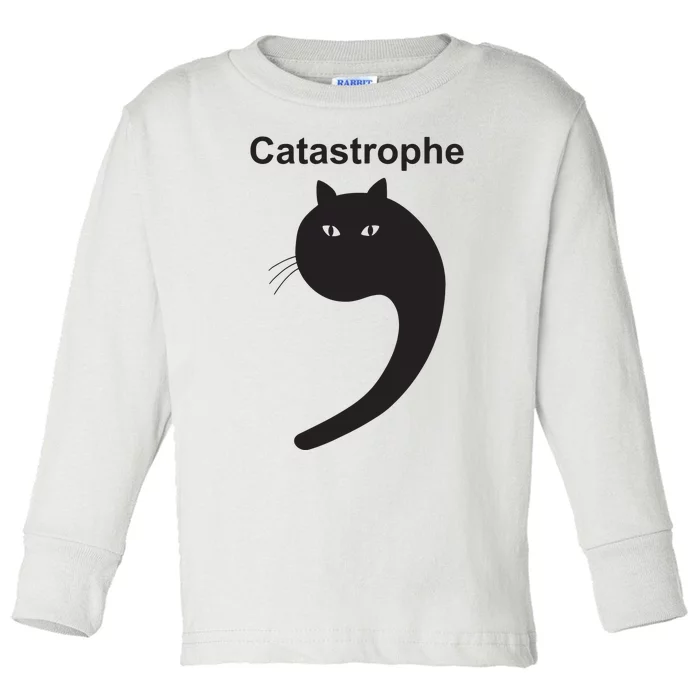 Cat Apostrophe Toddler Long Sleeve Shirt