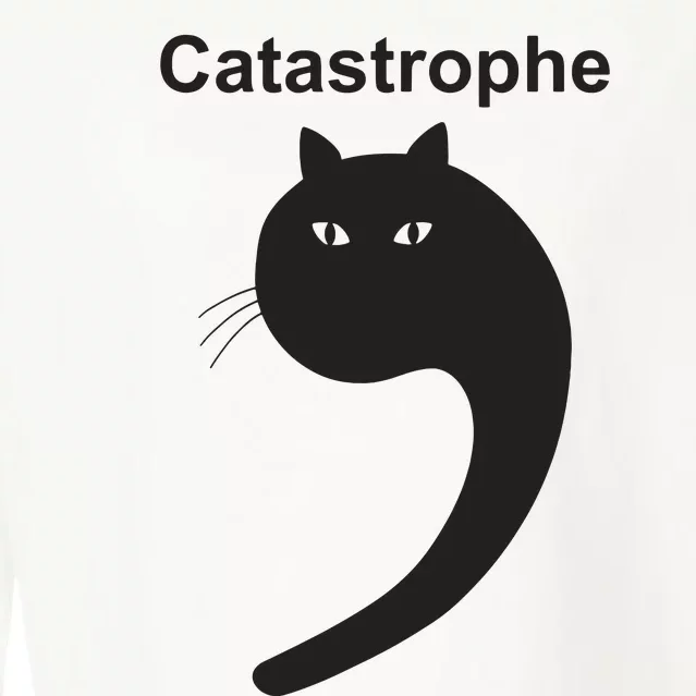 Cat Apostrophe Cropped Pullover Crew