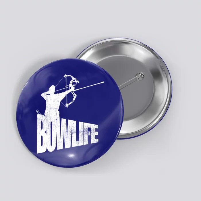 Cool Archery Cool Gift Funny Gift Archer Silhouette Bow Life Tee Button