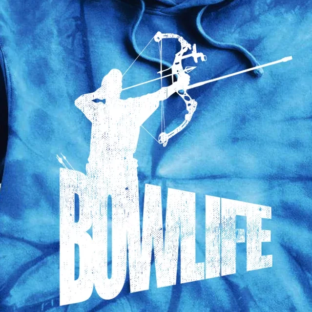 Cool Archery Cool Gift Funny Gift Archer Silhouette Bow Life Tee Tie Dye Hoodie