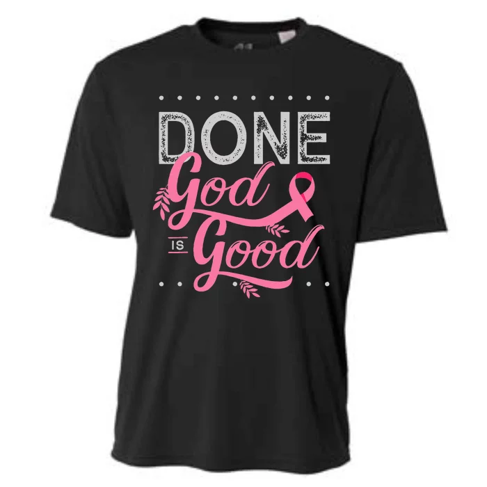 Chemotherapy and Chemo Radiation or Done God is Good Cooling Performance Crew T-Shirt