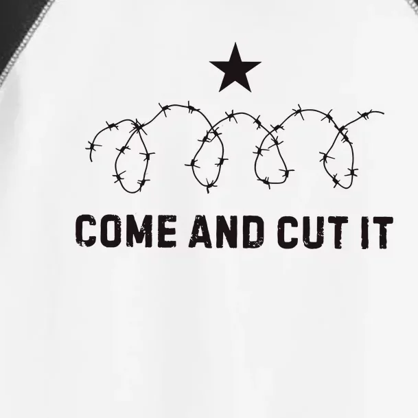 Come And Cut It Barbed Wire Political Toddler Fine Jersey T-Shirt