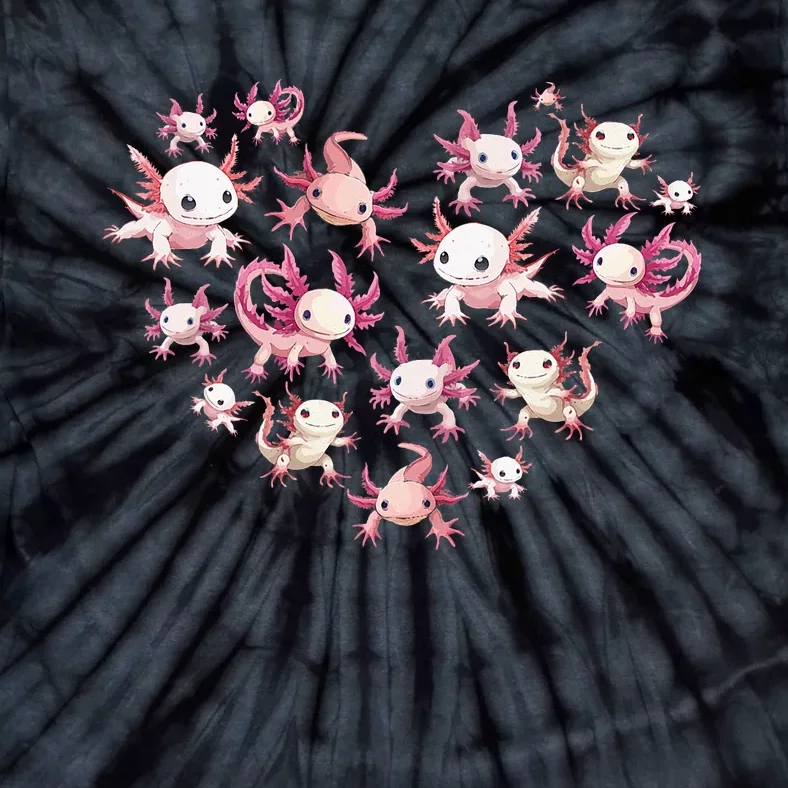 Cute Axolotl Tie-Dye T-Shirt