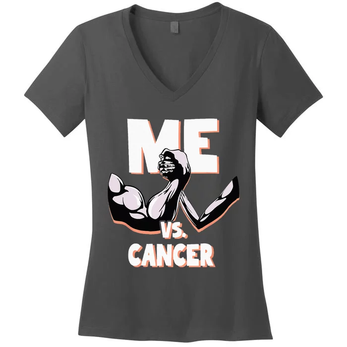 Cancer Awareness Chemotherapy Leukemia Cancer Survivor Women's V-Neck T-Shirt