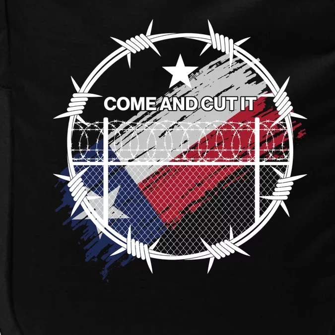 Come And Cut It Barbwire Texas Flag Impact Tech Backpack