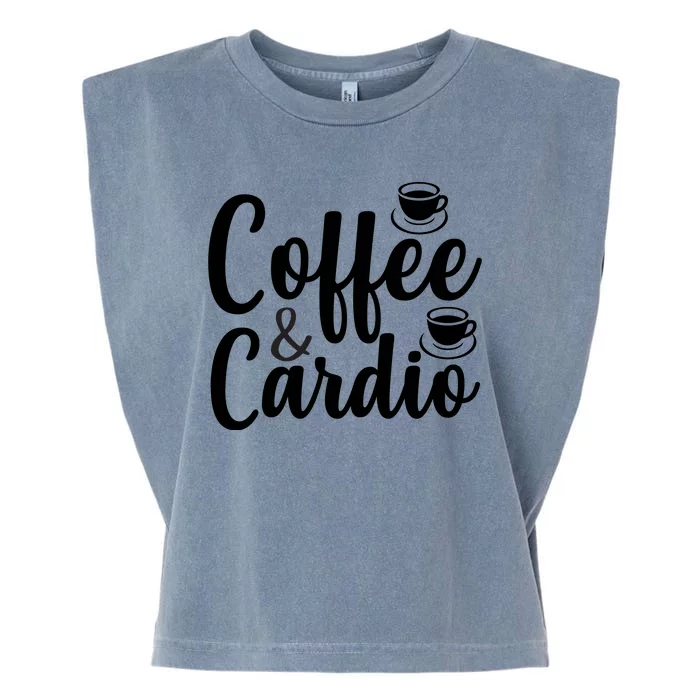 Coffee And Cardio Garment-Dyed Women's Muscle Tee