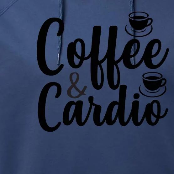 Coffee And Cardio Performance Fleece Hoodie