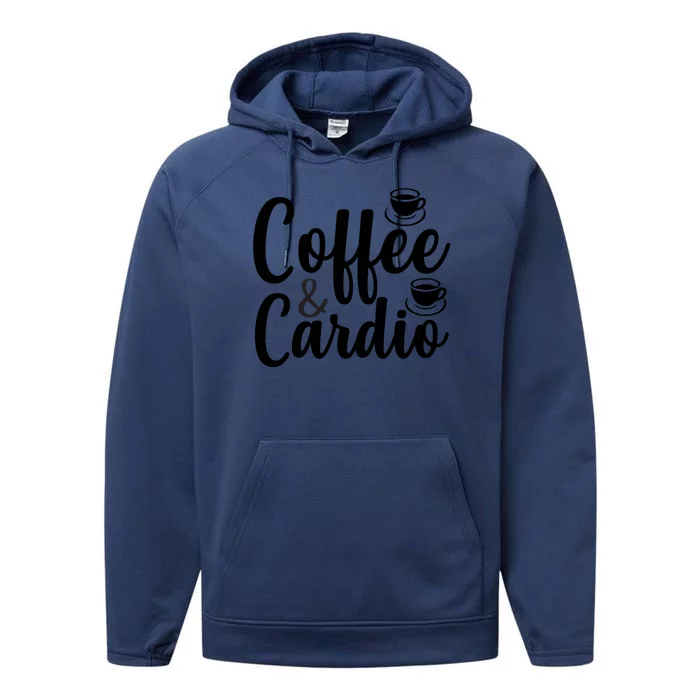 Coffee And Cardio Performance Fleece Hoodie