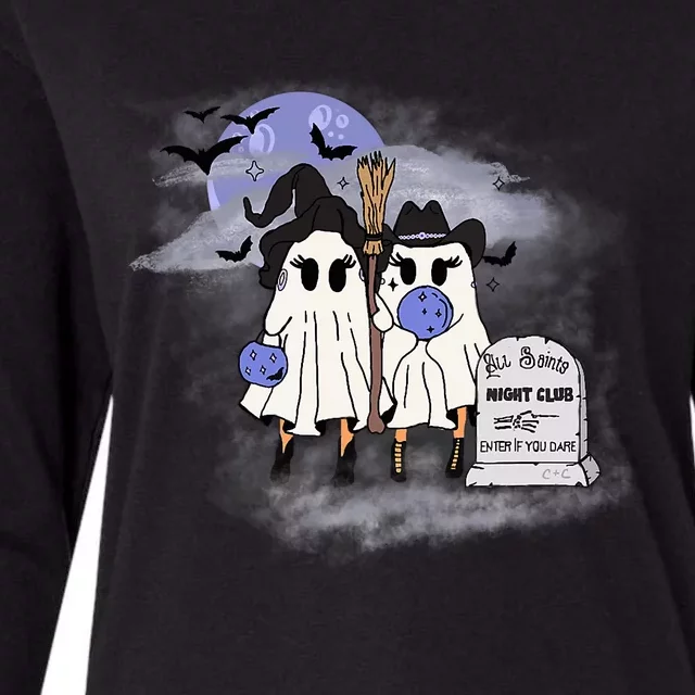 Creeps And Crimes Ghosts Womens Cotton Relaxed Long Sleeve T-Shirt