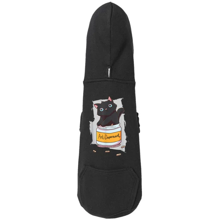 Cat Antidepressant Doggie 3-End Fleece Hoodie