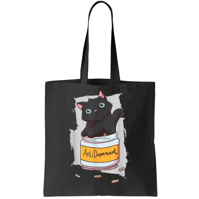 Cat Antidepressant Tote Bag