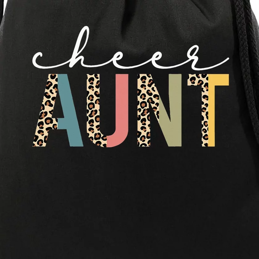 Cheer Aunt Cheerleader Outfit Cheer Auntie Cheer Drawstring Bag