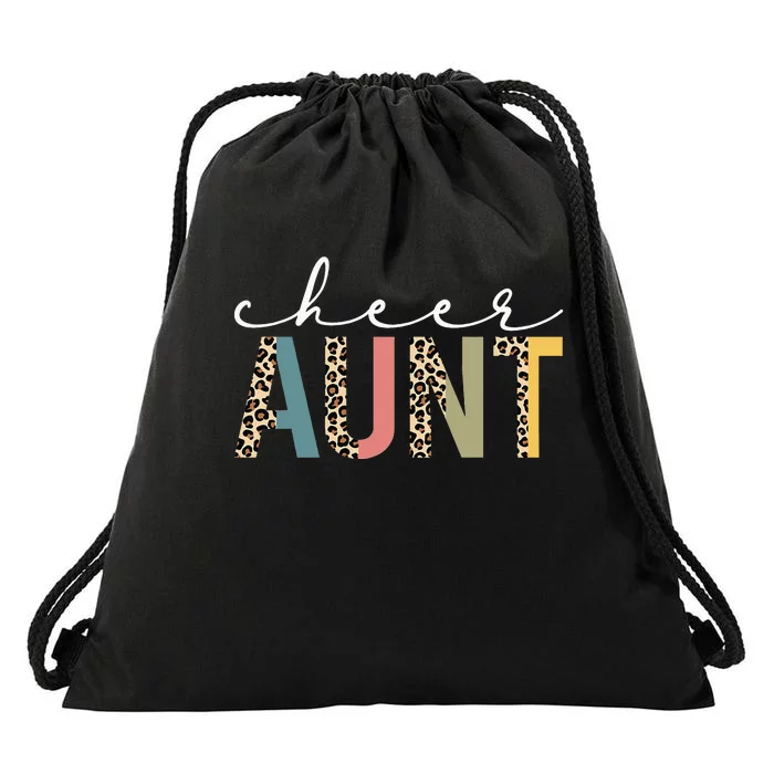 Cheer Aunt Cheerleader Outfit Cheer Auntie Cheer Drawstring Bag