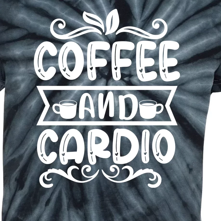 Coffee And Cardio Kids Tie-Dye T-Shirt