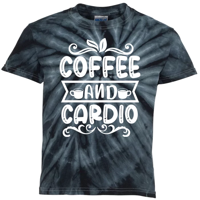 Coffee And Cardio Kids Tie-Dye T-Shirt