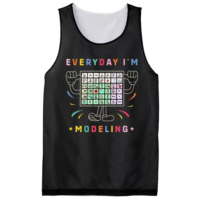 Cute Aac Communication Aac Symbols Everyday IM Modelling Mesh Reversible Basketball Jersey Tank