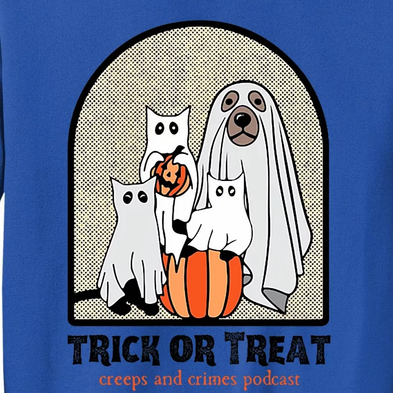 Creeps And Crimes Trick Or Treat Tall Sweatshirt