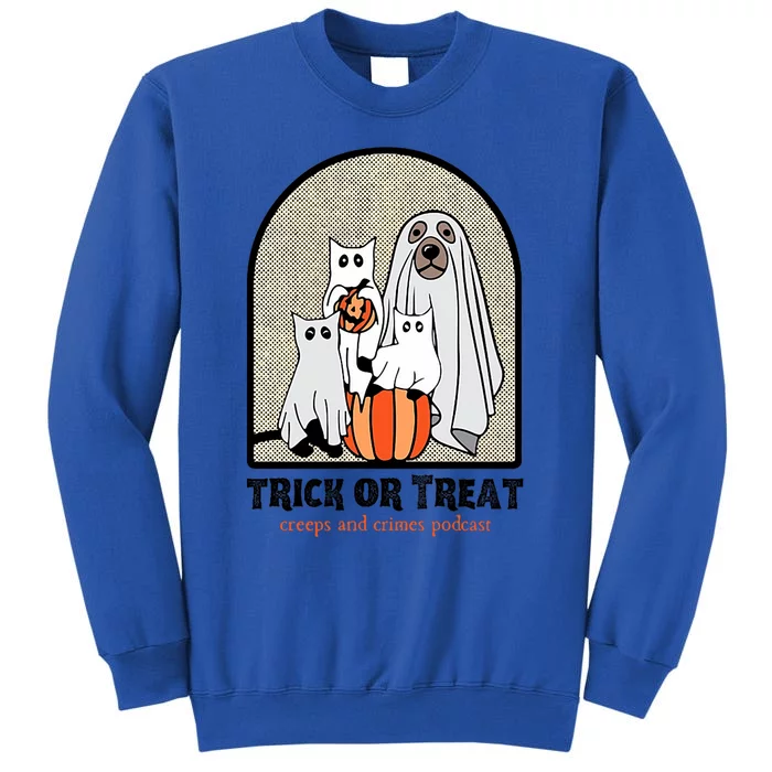 Creeps And Crimes Trick Or Treat Tall Sweatshirt