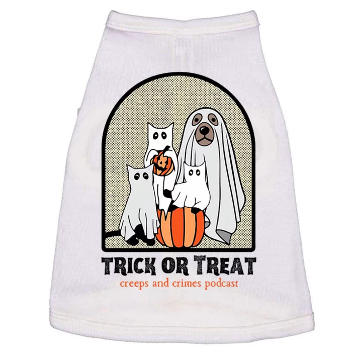 Creeps And Crimes Trick Or Treat Doggie Tank