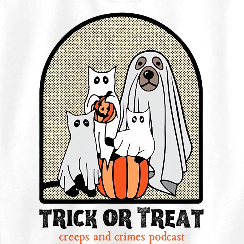 Creeps And Crimes Trick Or Treat Kids Sweatshirt