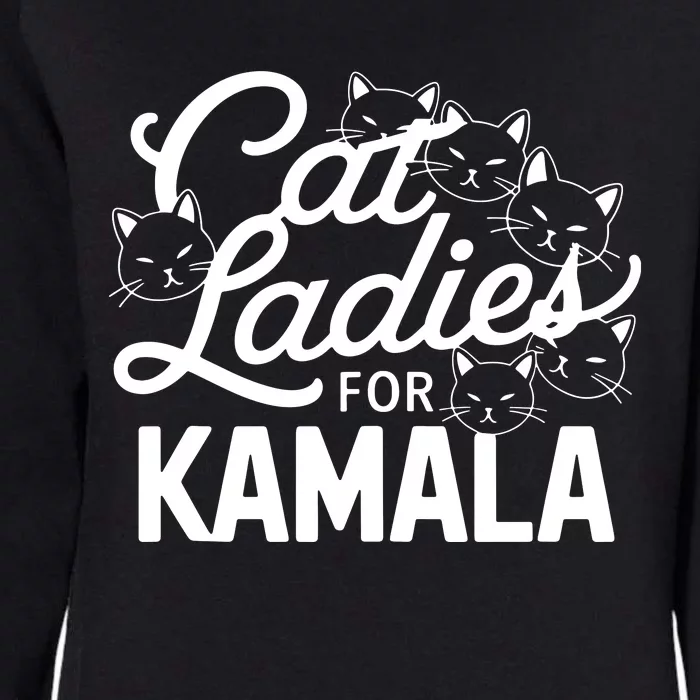 Cute Anime Cats Cat Ladies For Kamala Womens California Wash Sweatshirt