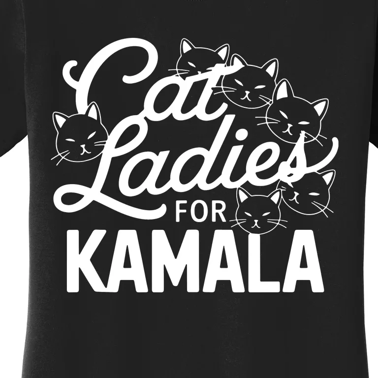 Cute Anime Cats Cat Ladies For Kamala Women's T-Shirt