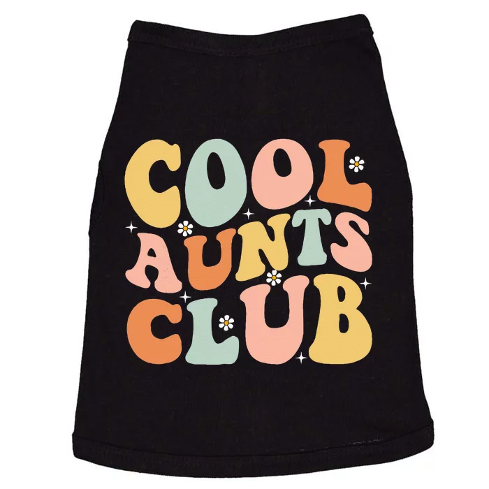 Cool Aunt Club Mothers Day For Auntie Funny Family Matching Doggie Tank