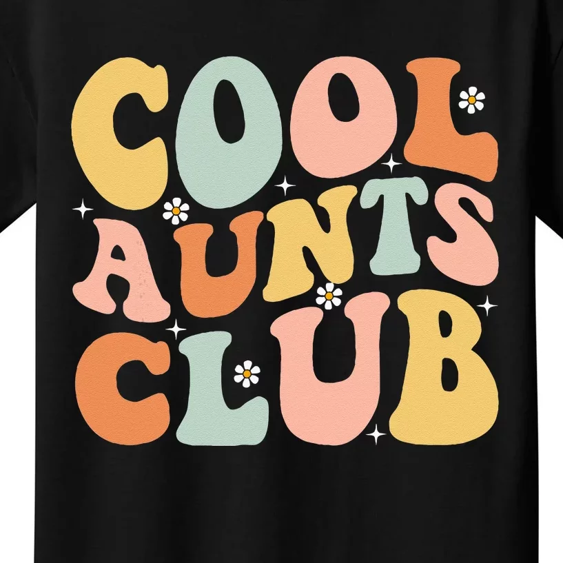 Cool Aunt Club Mothers Day For Auntie Funny Family Matching Kids T-Shirt