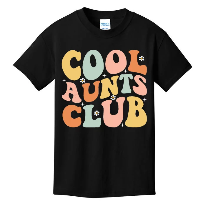 Cool Aunt Club Mothers Day For Auntie Funny Family Matching Kids T-Shirt