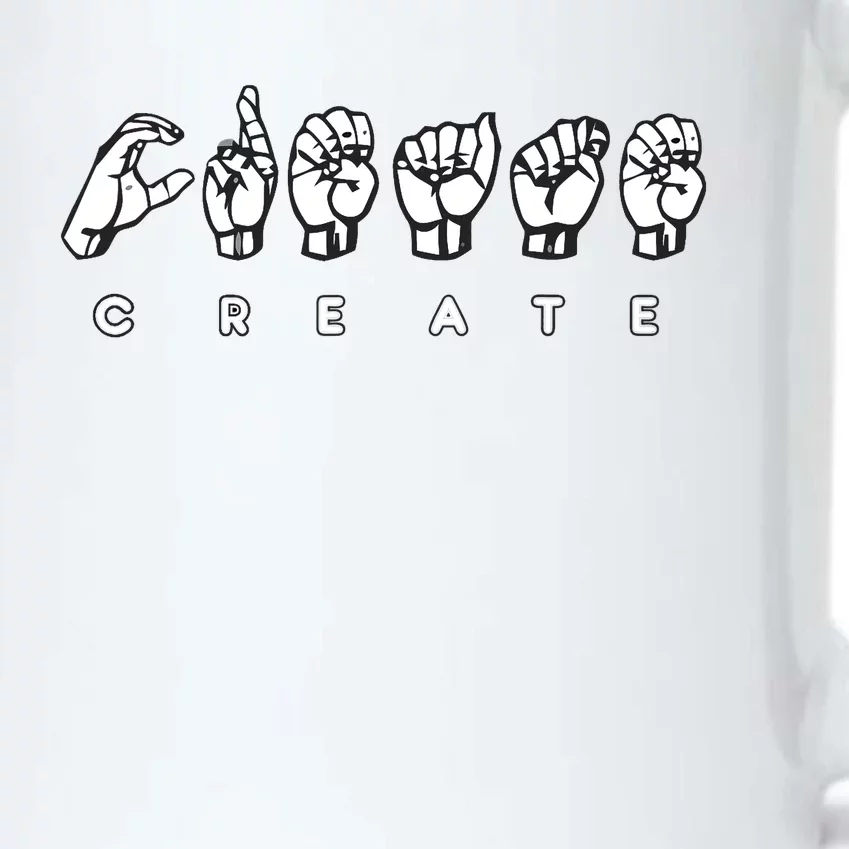 Create (ASL) Black Color Changing Mug