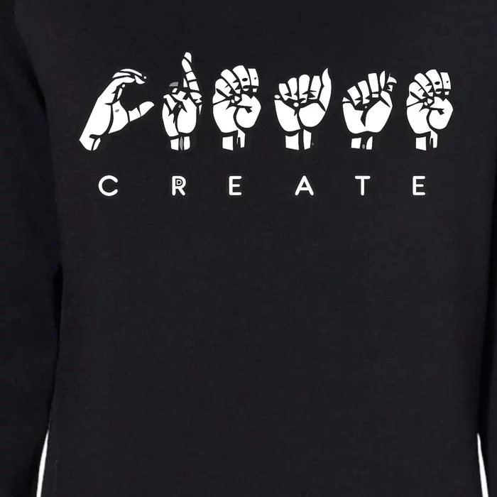 Create (ASL) Womens California Wash Sweatshirt