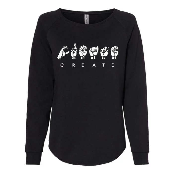 Create (ASL) Womens California Wash Sweatshirt