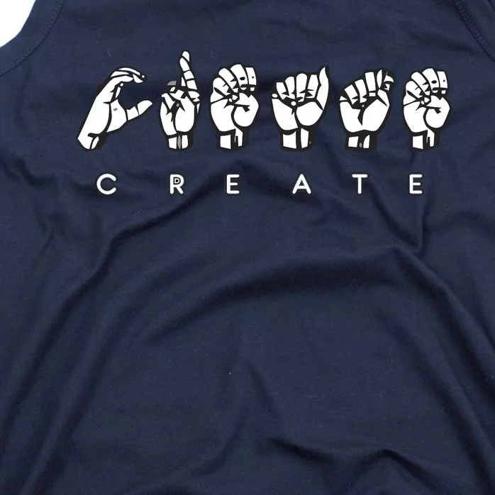 Create (ASL) Tank Top