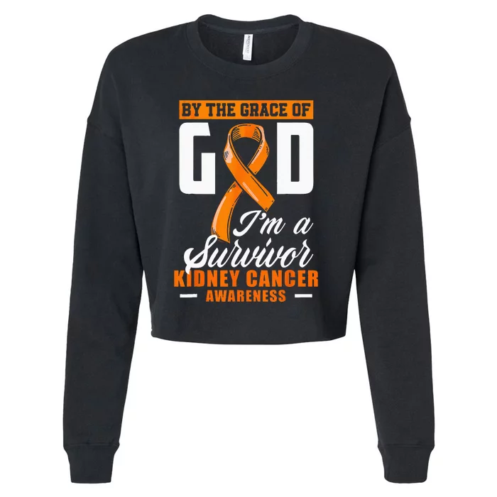 Cancer Awareness Chemotherapy Leukemia Cancer Survivor Cropped Pullover Crew