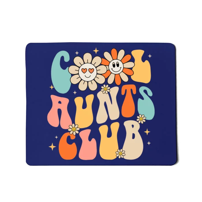 Cool Aunt Club Groovy Retro Funny Aunt Club Aunties Mousepad